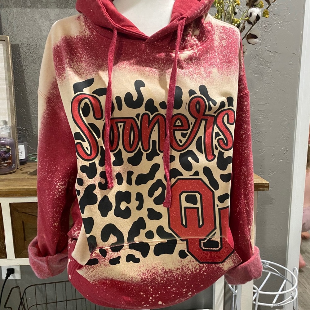 Oklahoma Sooners Bleached Hoodie